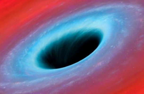 Représentation 3D d'un trou noir